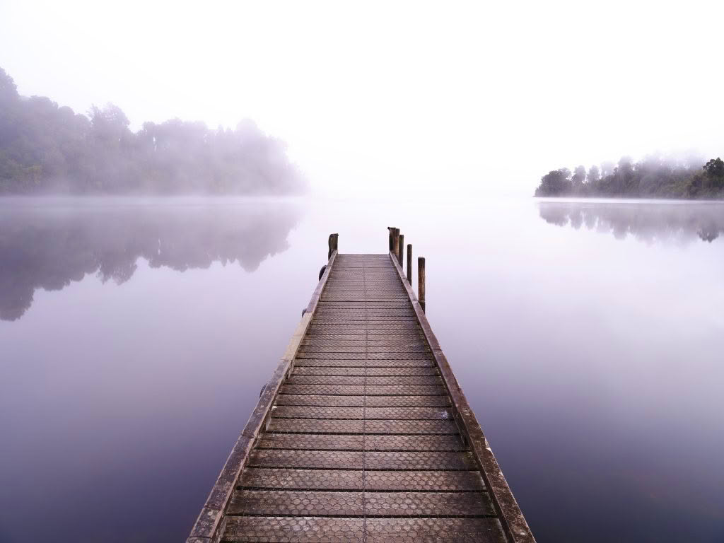Lake Mapourika, West Coast, New Zealand