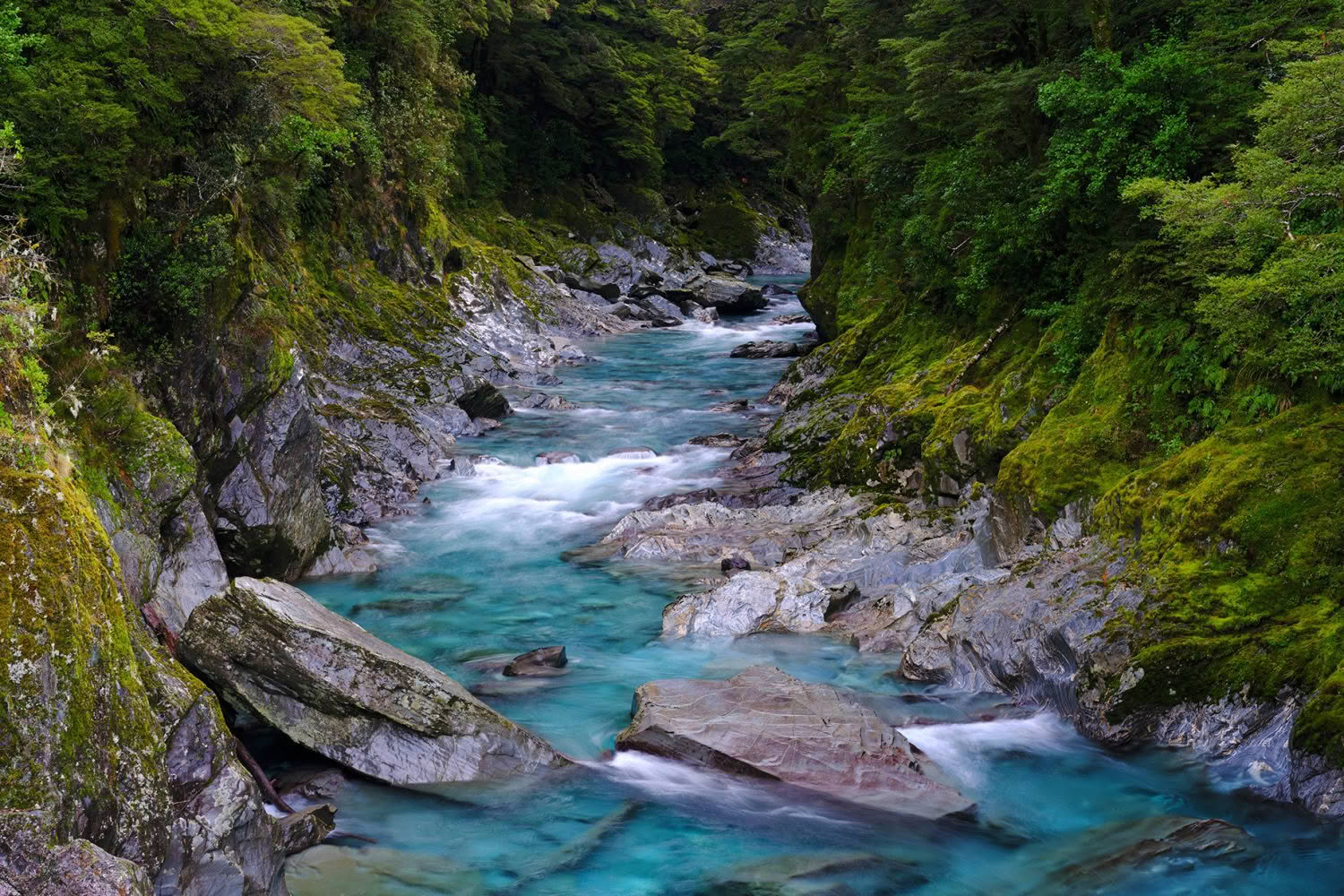 Blue Pools, Haast Pass, New Zealand