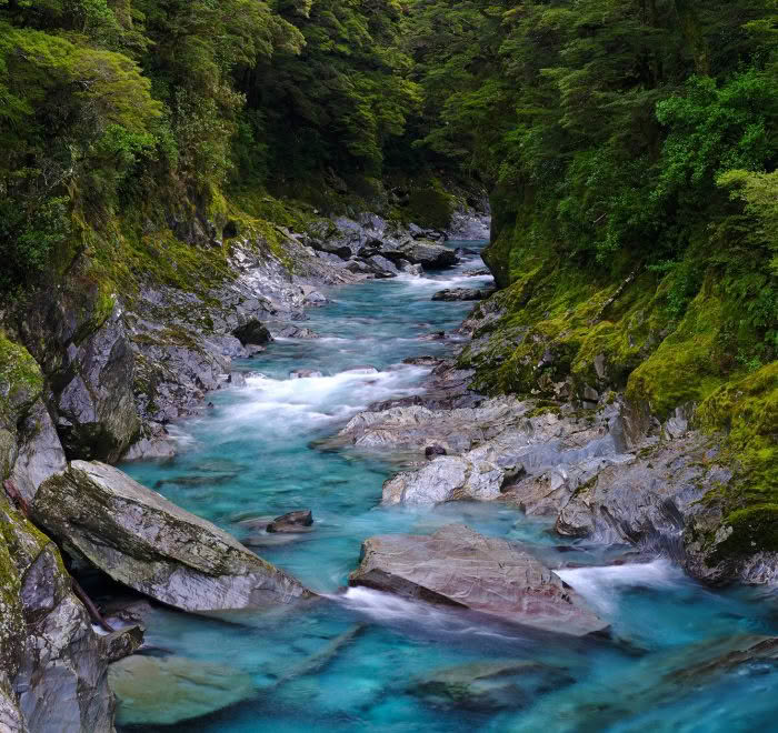 Blue Pools, Haast Pass, New Zealand
