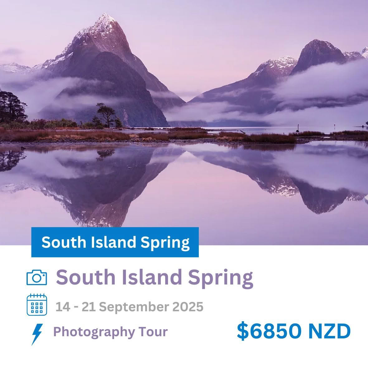 South Island Spring. New Zealand Photo Tours