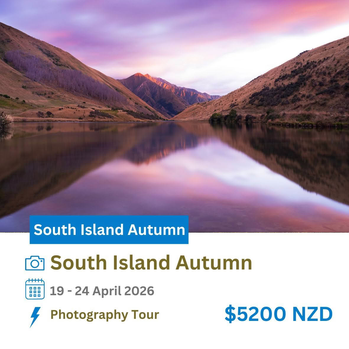 2026 New Zealand Photography Tours