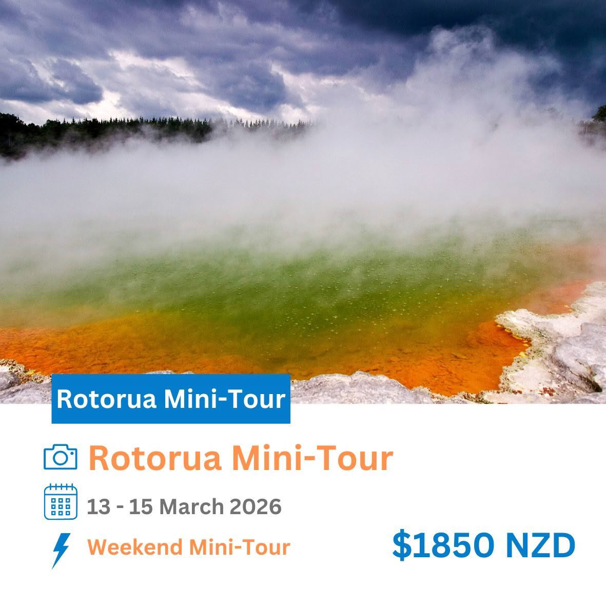 Rotorua Mini Tour 2026