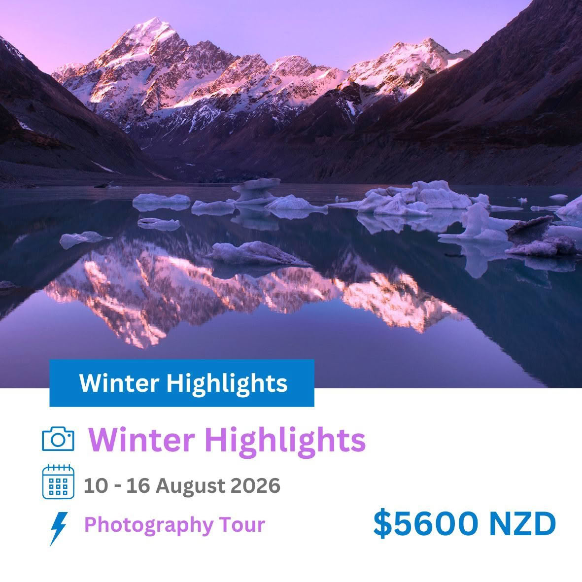 2026 New Zealand Photography Tours