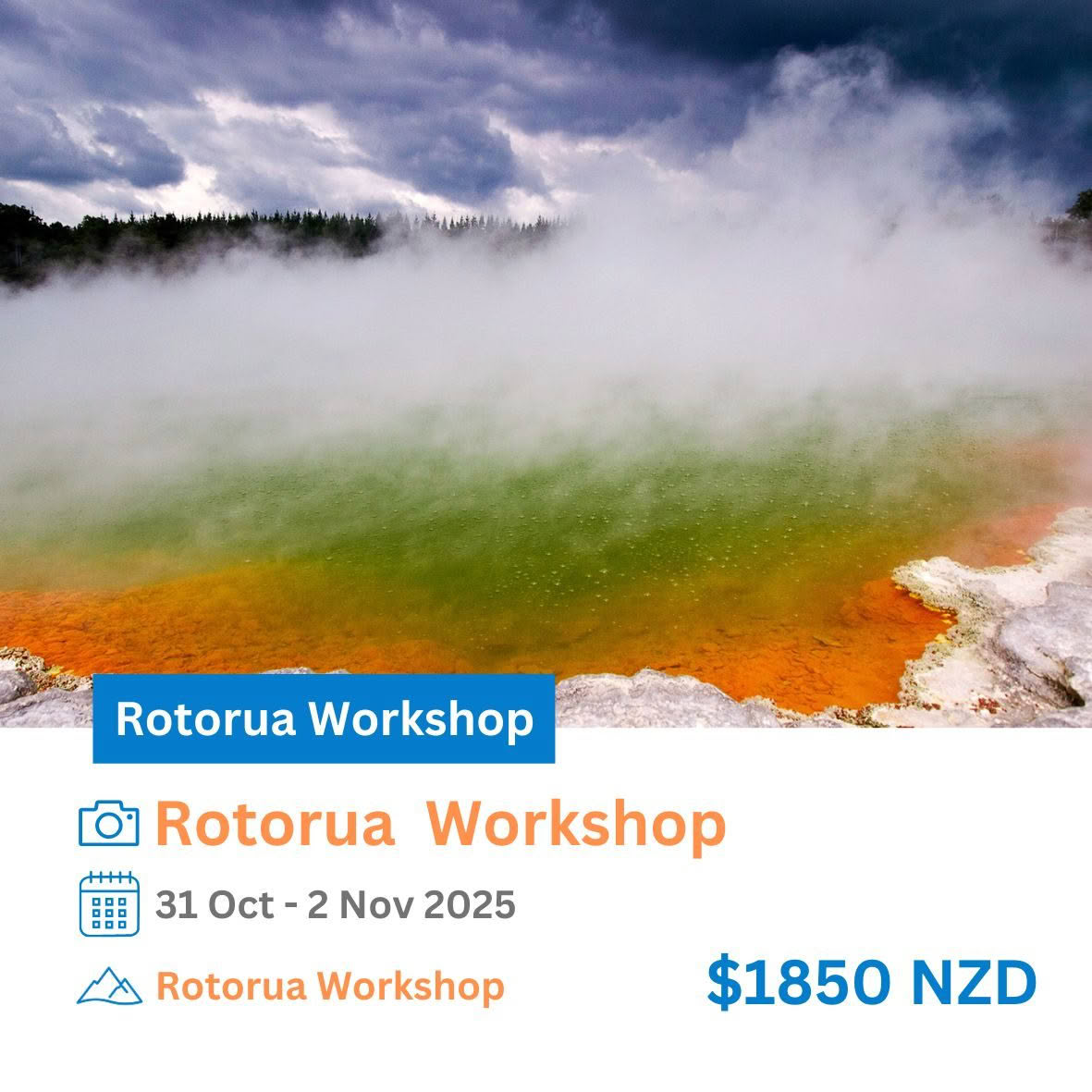 Rotorua Photography Workshop