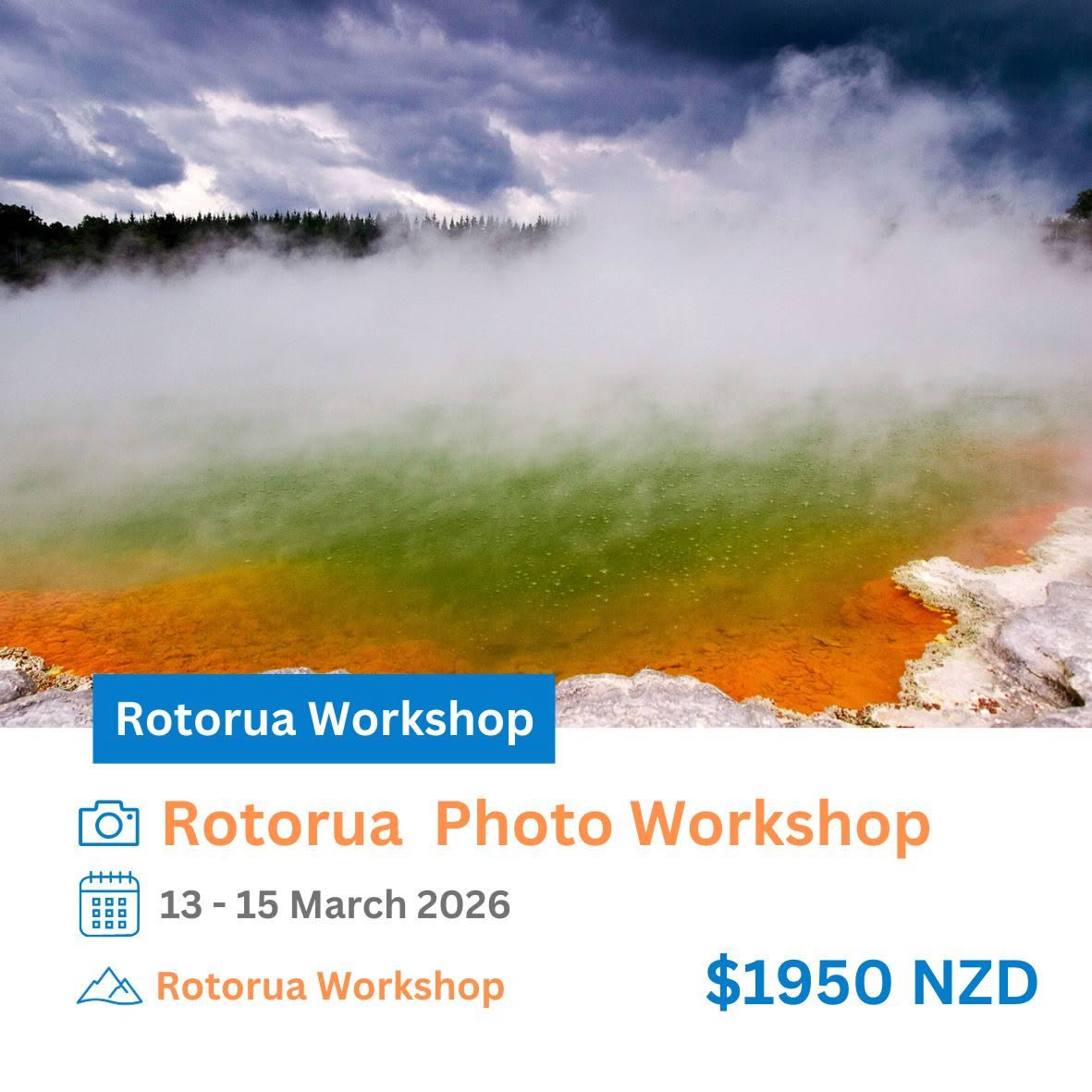Rotorua Photography Workshop