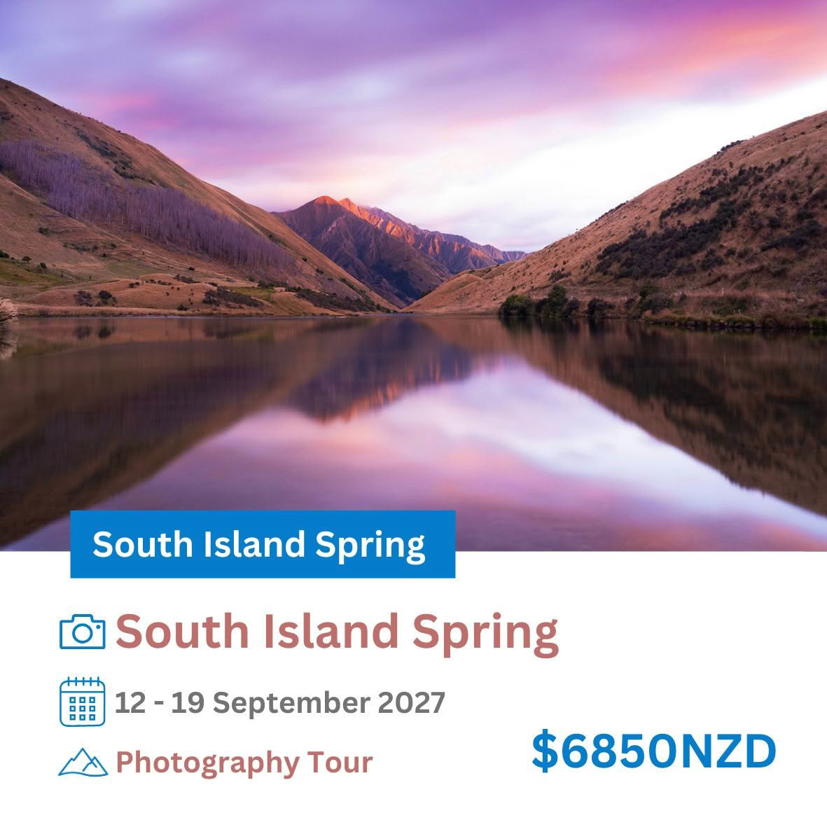 South Island Spring Photography Tour